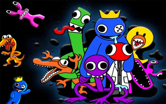 Rainbow Friends Sliding Puzzle Game