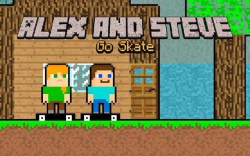 Alex and Steve Go Skate - Monster Escape Adventure