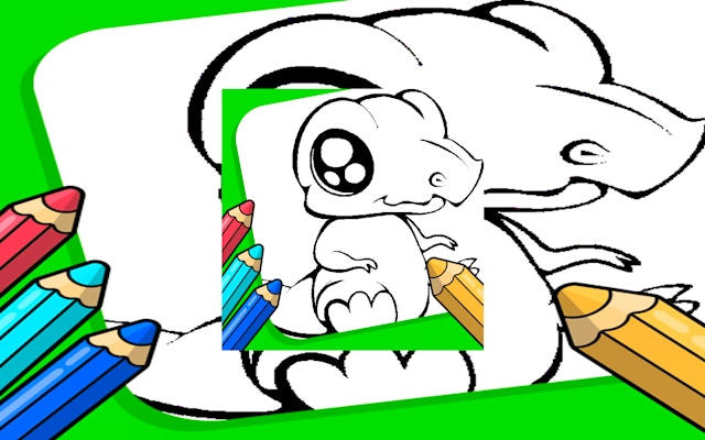 Anime Animals Coloring Pages: Free Coloring Book Game