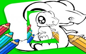 Anime Animals Coloring Pages: Free Coloring Book Game