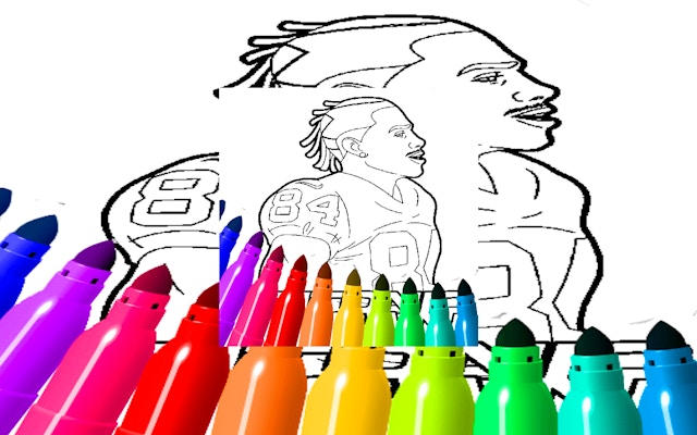 Antonio Brown Coloring Pages Game