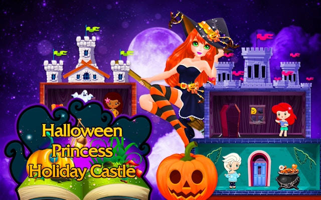 Halloween Princess Holiday Castle: Halloween Makeover & Design Game