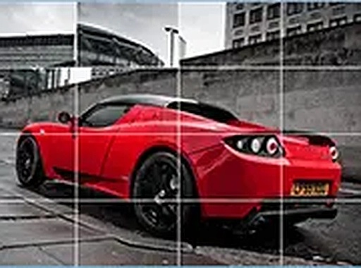 Tesla Roadster Slide Puzzle Game