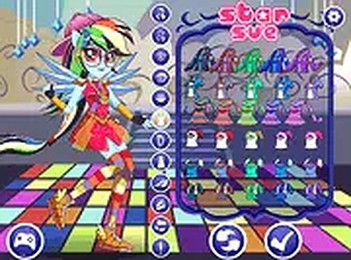 Rainbow Pony Dress Up Game - Creative Fashion Styling
