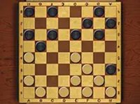 Checkers Strategy Board Game
