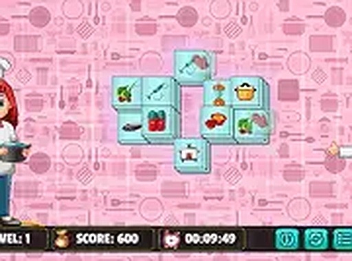 Kitchen Mahjong Online Puzzle Game - Puzzle Game